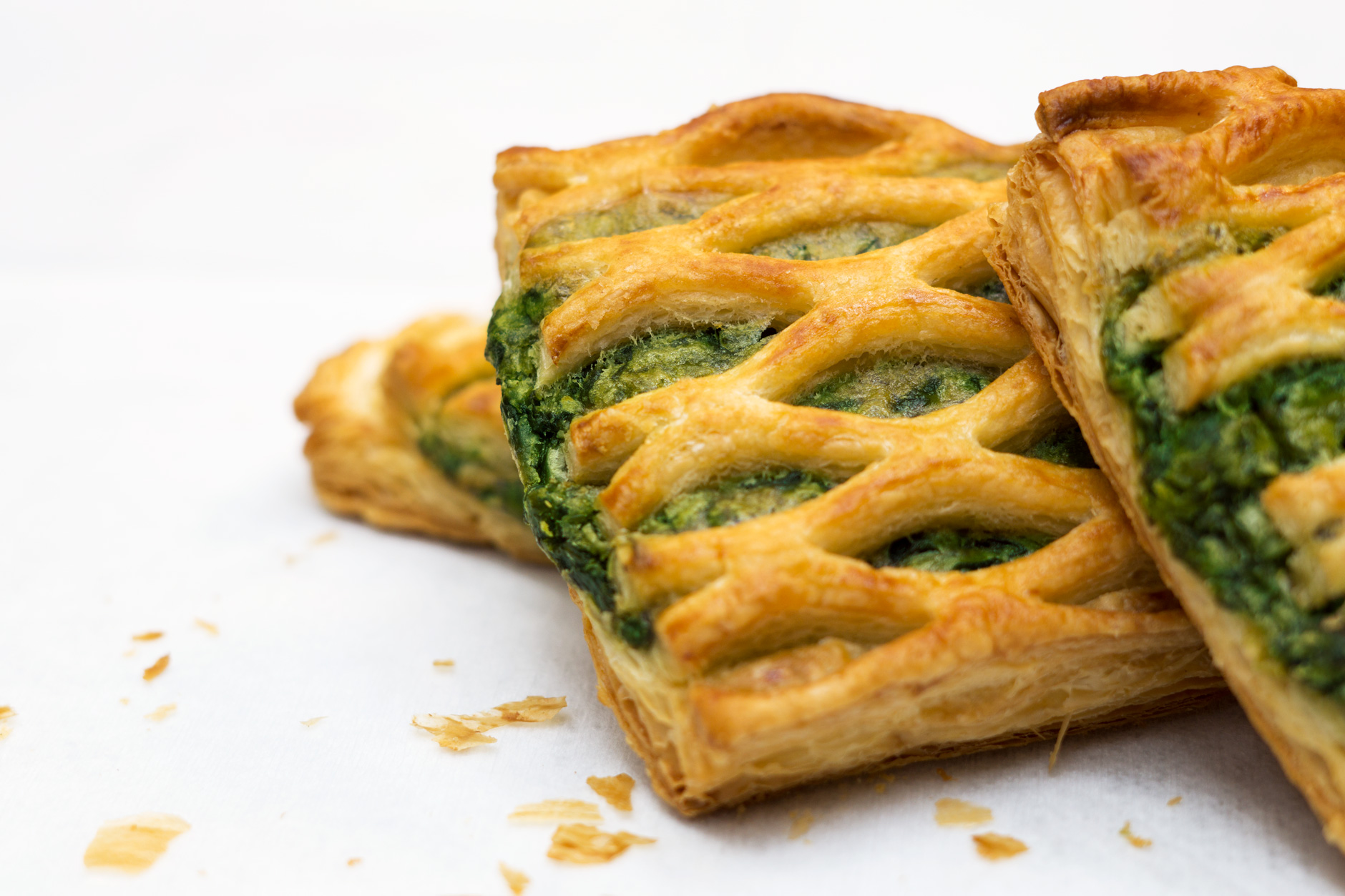 Fotografía de hojaldre malla de vegtales