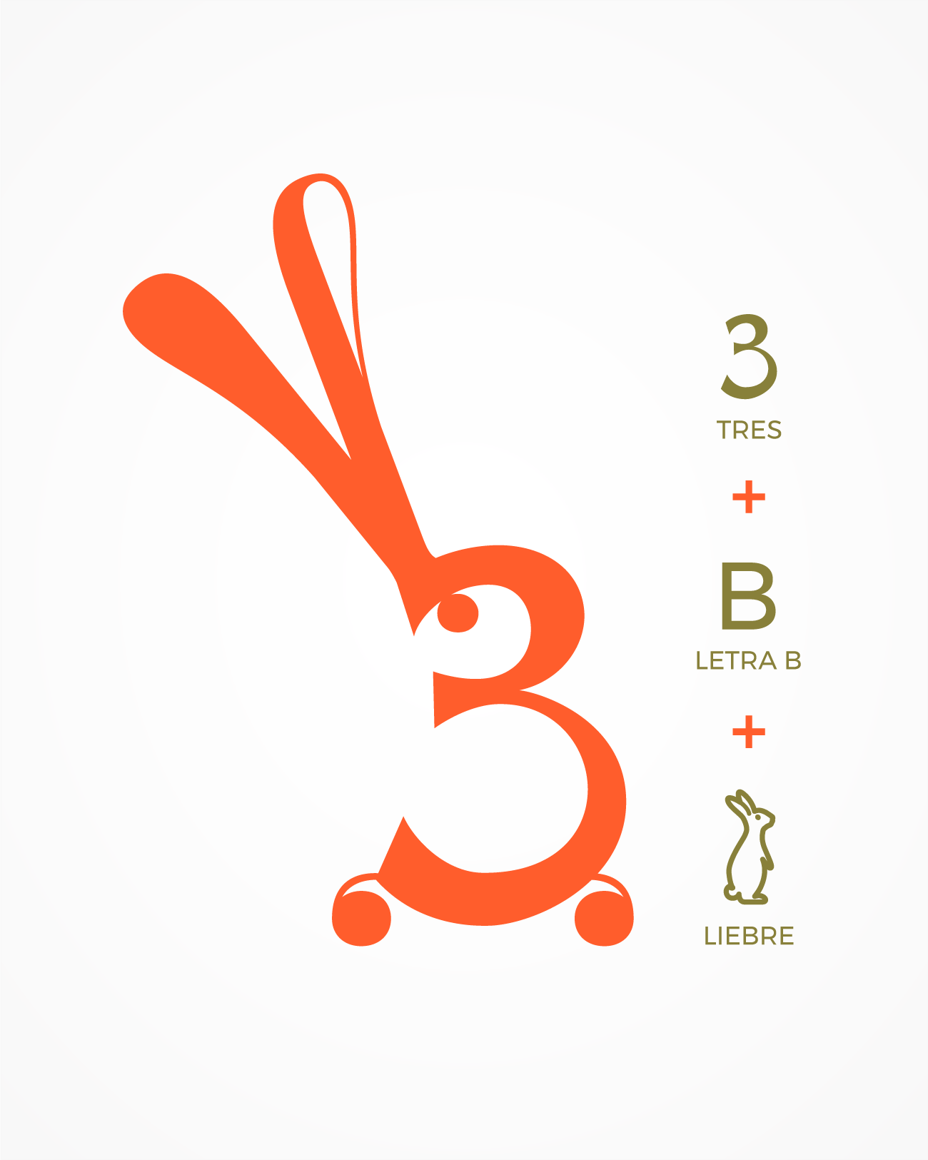 Diseño de Isoti`po para Tres Liebres, Pasta Artesanal