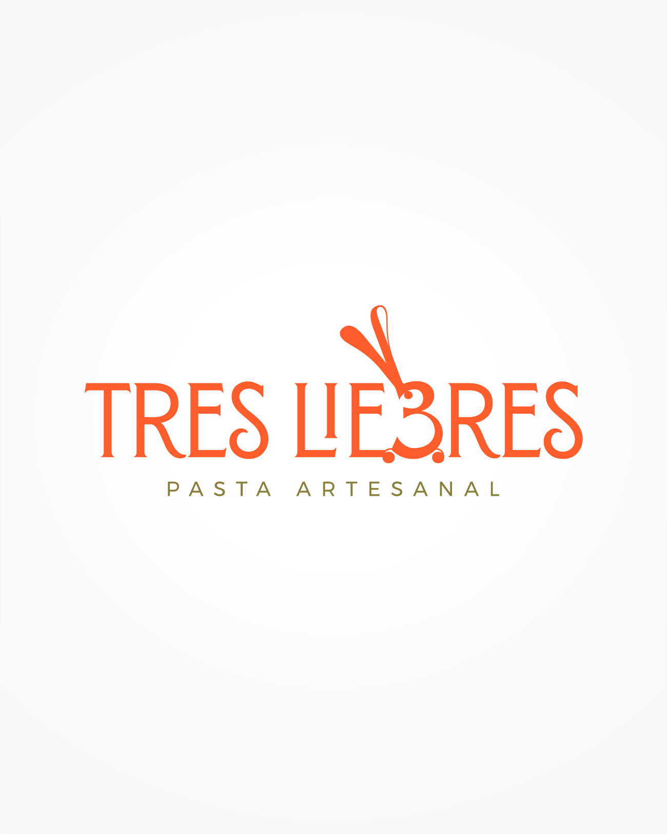 Diseño de Logotipo para Tres Liebres, Pasta Artesanal