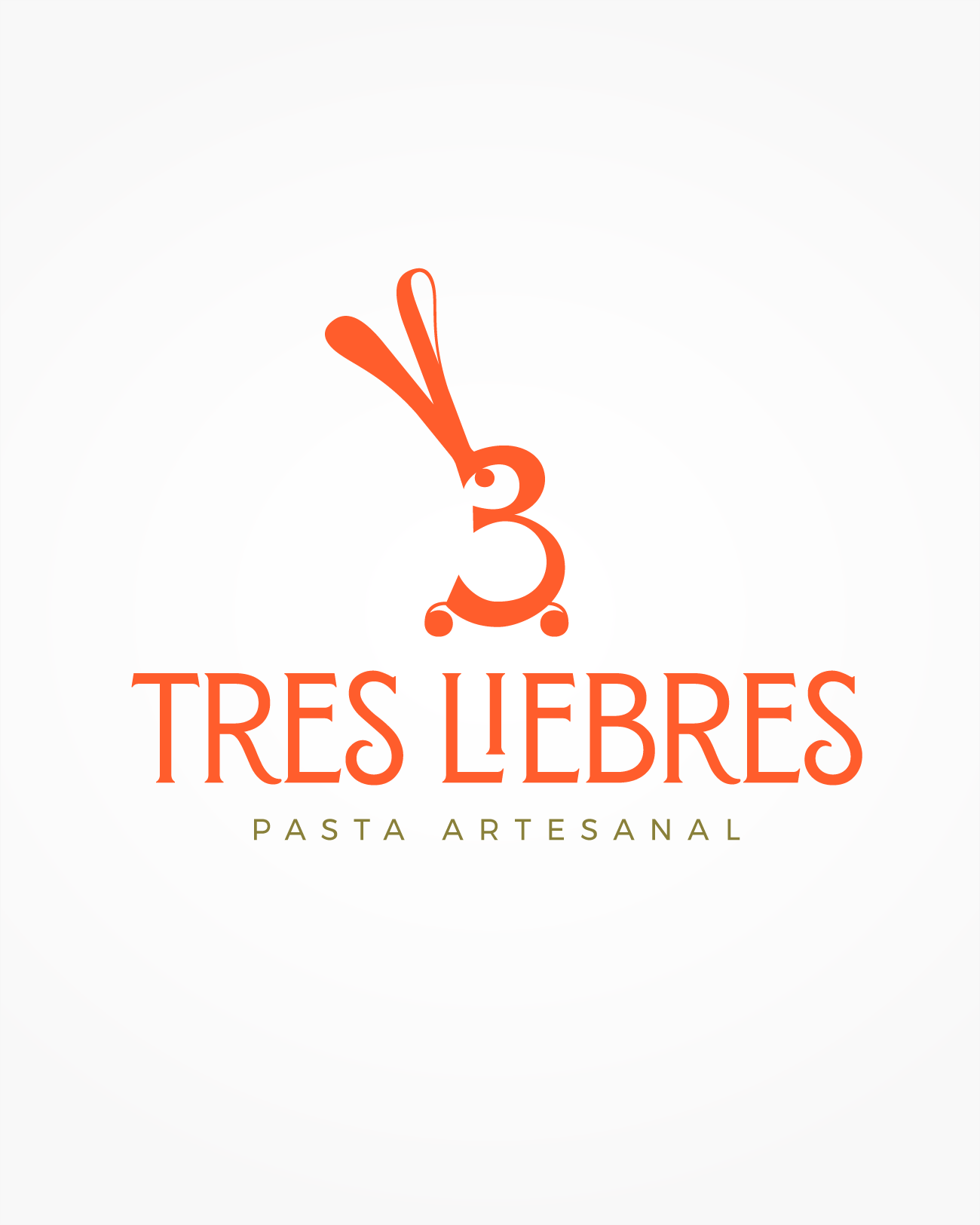 Diseño de Logotipo para Tres Liebres, Pasta Artesanal