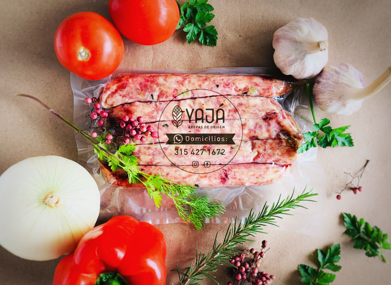 Fotografía de Chorizos Antioqueños en empaque plástico